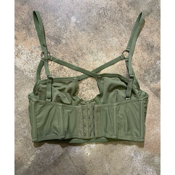 out from under urban outfitters bustier sage green size small new without tags - Picture 2 of 5